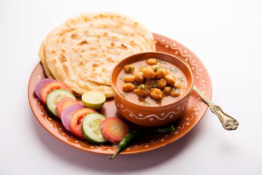 Bombay Mixture Paratha with Chana Masala & Sweet Lassi: A Flavor Fiesta!