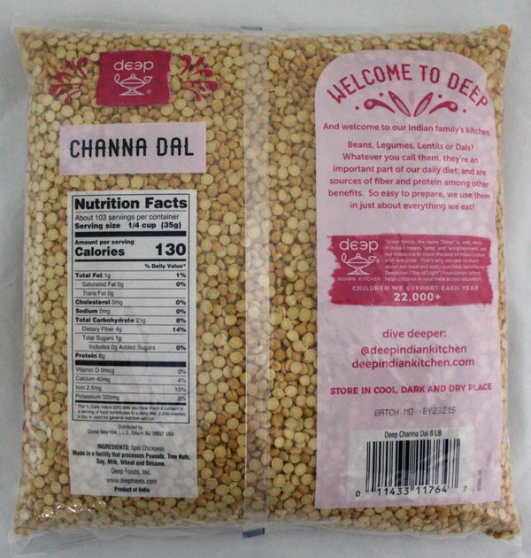 Deep Chana Dal 8lb