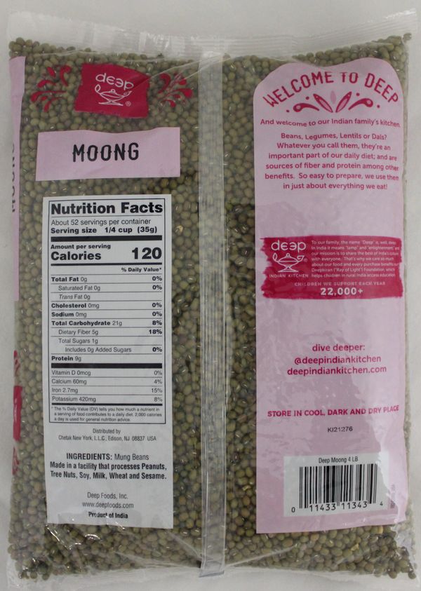 Moong Whole 4lb