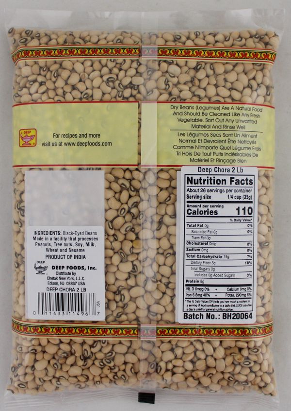 Black Eyed Peas (Chora) 2 lbs