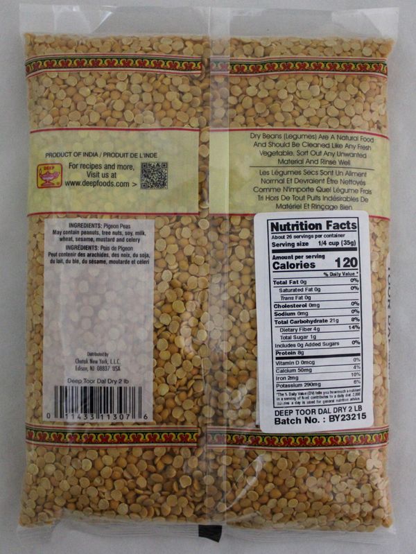 Toor Dal Dry 2 lb