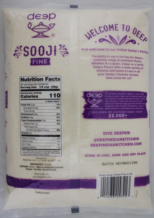 Sooji Farina (Fine) 4 lbs