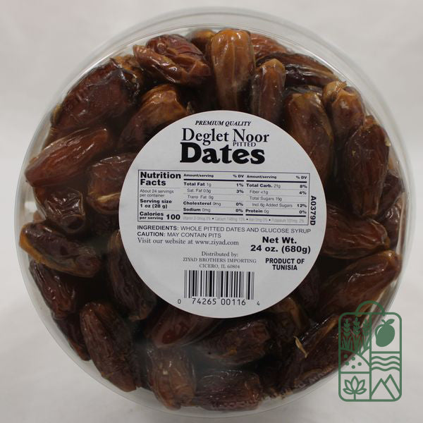 Deglet Noor Pitted dates 24oz