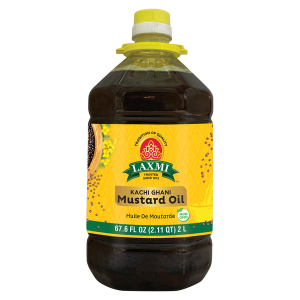KACHI GHANI MUSTARD OIL 68 OZ Bottle Front Picture