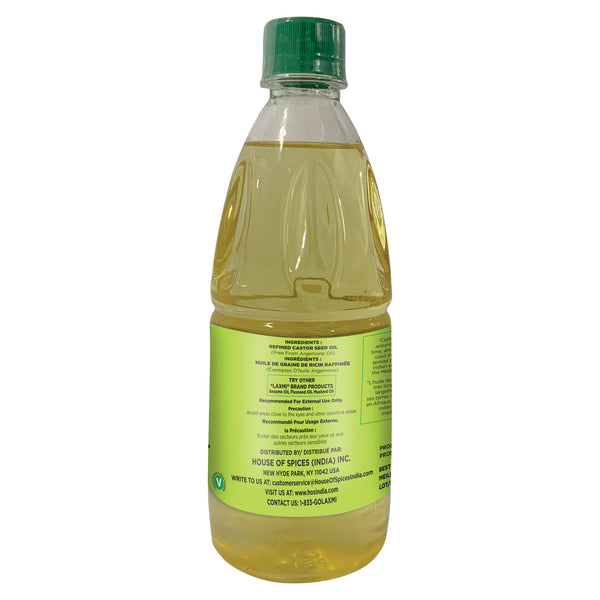 Laxmi Castor Oil (500 ML) Bottle Back Picture 2
