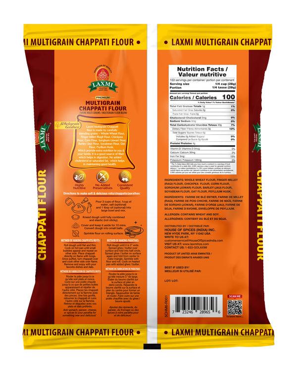 Laxmi Multigrain Chapati Flour (10 lb)