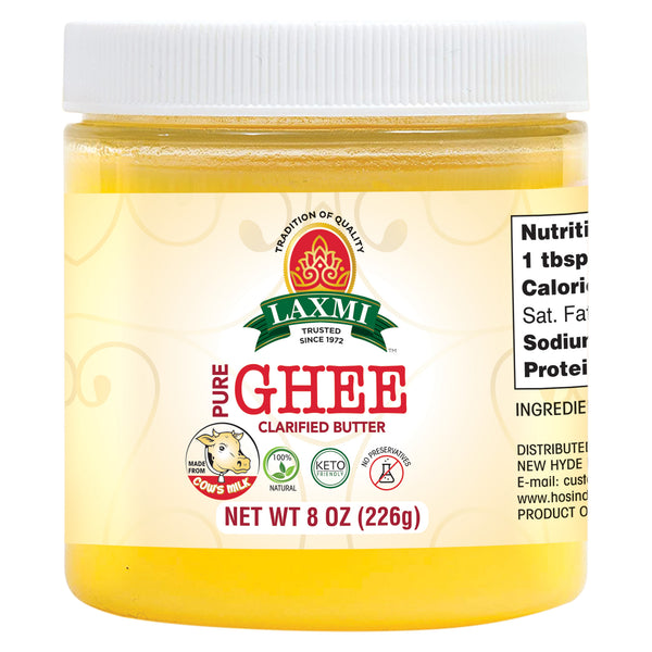Laxmi Butter Ghee 8 Oz Bottle Front Picture