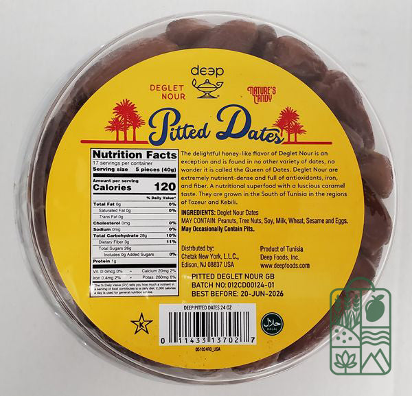 Tunisian Pitted Dates 24 Oz